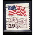 Used 2523 29c U.S. Flag Fine CNS 4 PA6387