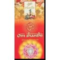 Om Shanti, Flute Brand Masala Incense, Four 8 S...