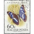 HUNGARY, BUTTERFLY, Apatura ilia, yellow 1959, 60f