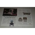 1985 Apple IIc Computer, Imagewriter II Printer and ColorMonitor Iic Ad