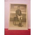 YOUNG LAD ON A CHAIR. vintage Photograph 2.5 x ...