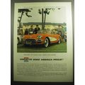 1958 Chevrolet Corvette Advertisement - Wherever the best sports cars gather
