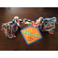 X4 Dog Life 100% Cotton Rope Bones Medium 2 Kno...