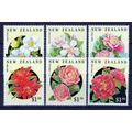 New Zealand 1110-1115 MNH Flowers Plants Camell...