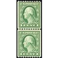 448, Mint VF NH 1¢ Coil Line Pair - Stuart Katz