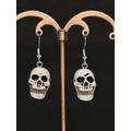 Skull Earrings Silver Plated Horror/Goth/Halloween