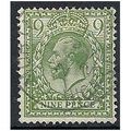 1924 SG427 9d Green Wmk Block Cypher Fine Used . .
