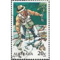 AUSTRALIA, SPORT, Fly Fishing, green 1979, 20c, #7