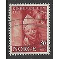 NORWAY 1953 30 ORE RED MEDIEVAL SCULPTURE SG445...