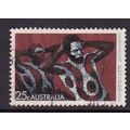 AUSTRALIA 1971 ABORIGINAL ART 25c BODY DECORATI...