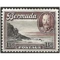 Bermuda 1936 SG100 1 1/2d Black & Chocolate Mou...