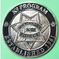 Mountain View, NJ K-9 Unit. Challenge Coin. 1.7...