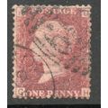 Sg43 1d red plate 149 fine used " G H " (REDS)