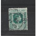 LeewardIslands.SG100 1d Blue-Green.Fine Used.No...