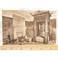 pre 1918 postcard Haddon Hall, State Bed