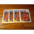 1989/90, Fleer, 4-Cards, 3-Blue/1-Purple, CHARL...