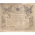 THE ROYAL DRAWING SOCIETY certificate issued at...