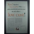 1954 Travelers Insurance Ad - Protection Plus Policy
