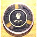 Caesars Palace Poker Chip Golf Ball Marker - Black