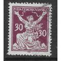 CZECHOSLOVAKIA 1920 30H PURPLE ALLEGORIES OF RE...