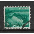 INDIA 1955 FIVE YEAR PLAN 1a BLUE GREEN DAMODOR...