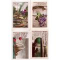 Happy Birthday 4x Antique Raised Real Photo Shi...