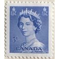 Canada 1953 Queen Elizabeth II 5c Ultramarine M...