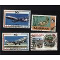 BAHAMAS 4 - airline, fish and development stamp...