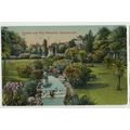 POSTCARD Gardens & War Memorial Bournemouth 192...