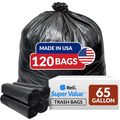 Reli. Supervalue 65 Gallon Trash Bags | 120 Cou...