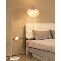 White Feather Floor Lamp with Table,Great Floor...