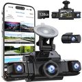 360 View 4 Channel Dash Cam Front and Rear Left...