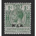 BRITISH HONDURAS 1916 MOIRE PATTERN O/P IN VIOL...