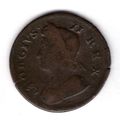 Great Britain. George II. Halfpenny 1738. dy17887
