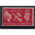 GB 1951 KGV1 2 1/2d Scarlet Festival Britain SG...