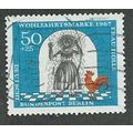 BERLIN -1967 50pf+25 'HUMANITARIAN RELEIF FUNDS...