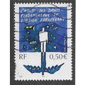 FRA 2003 50c 'HUMAN RIGHTS CHARTER' FINE USED (...