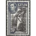 Ceylon 1938 SG391 20c Black & Grey-Blue Mounted...
