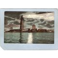 MA Boston Harbor Lighthouse Postcard The Graves...