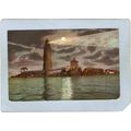 MA Boston Harbor Lighthouse Postcard The Graves...