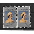 Australia.SG645 18c Queen Elizabeth II Pair.Fin...