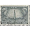 CANADA, George VI and Victoria, Parliament, gre...