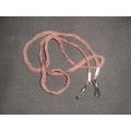 30" woven brown nylon spectacle strap lanyard d...