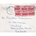 United States 1948 Newark NJ to England cover N...
