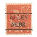 PRECANCEL -T&T ALLEN, NEB 479 ON 0.5c PREXY