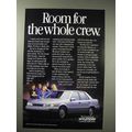 1988 Hyundai Sonata Car Ad - Room for Whole Crew