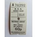 B.E.A. Airport Coach Ticket #6