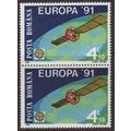 Romania 1991 SG 5334 UMM pair Europa/CEPT (G-243)