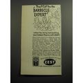 1951 Zest MSG Ad - They'll call you the barbecue expert