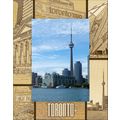Toronto Canada Laser Engraved Wood Picture Fram...